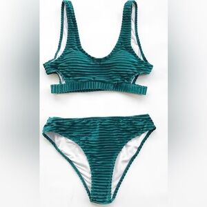 Cupshe stripped two piece bikini